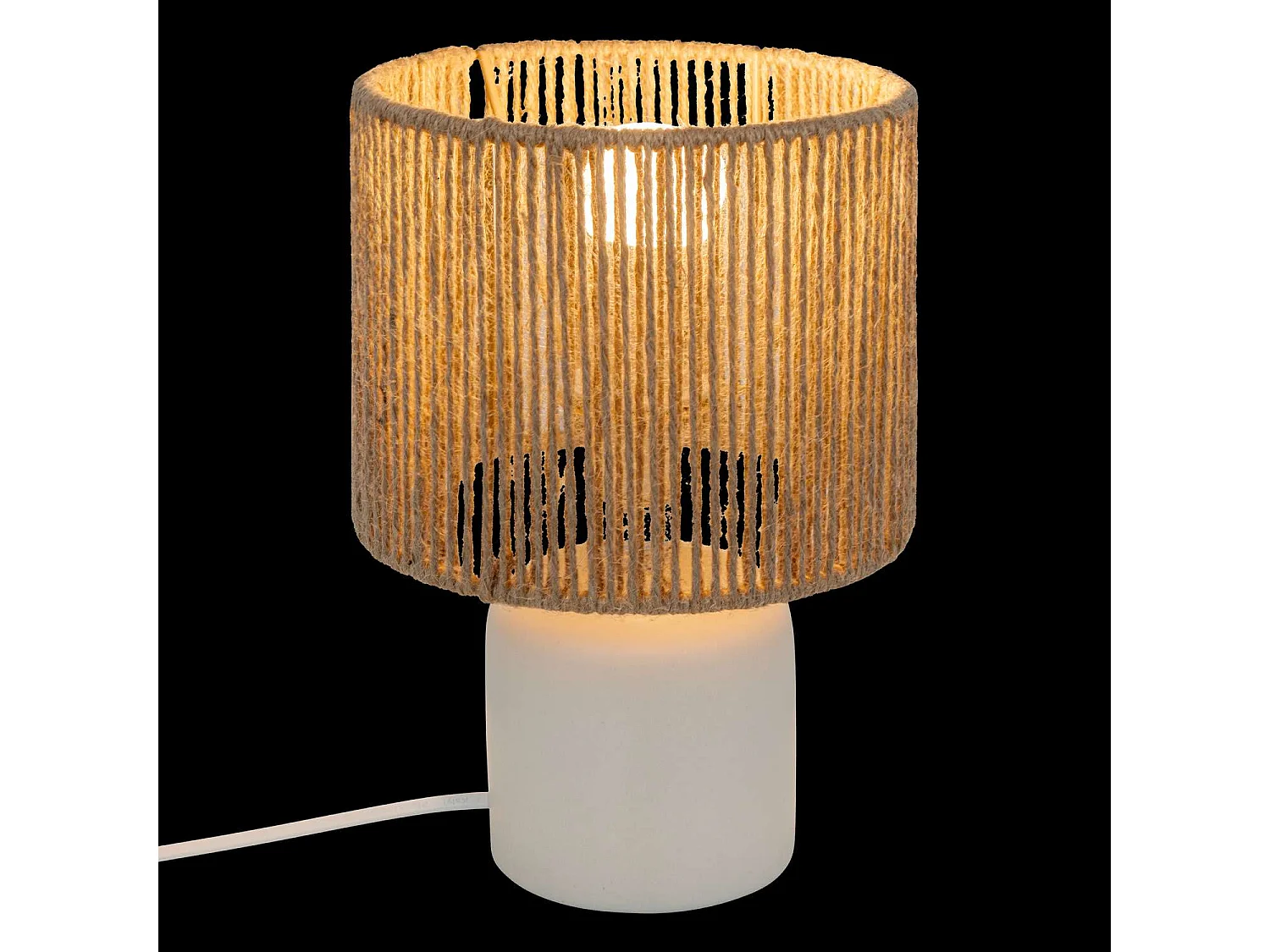 Lampe cylindre en céramique