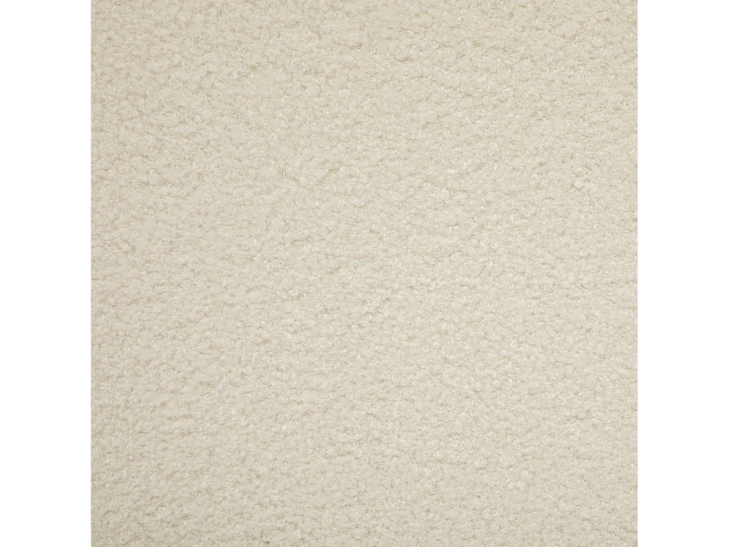 Fauteuil à bascule en bouclette OLMETO - Blanc