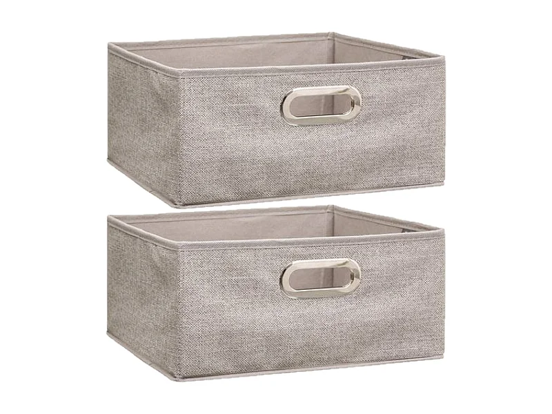 Lot de 2 Boites de rangement en tissu