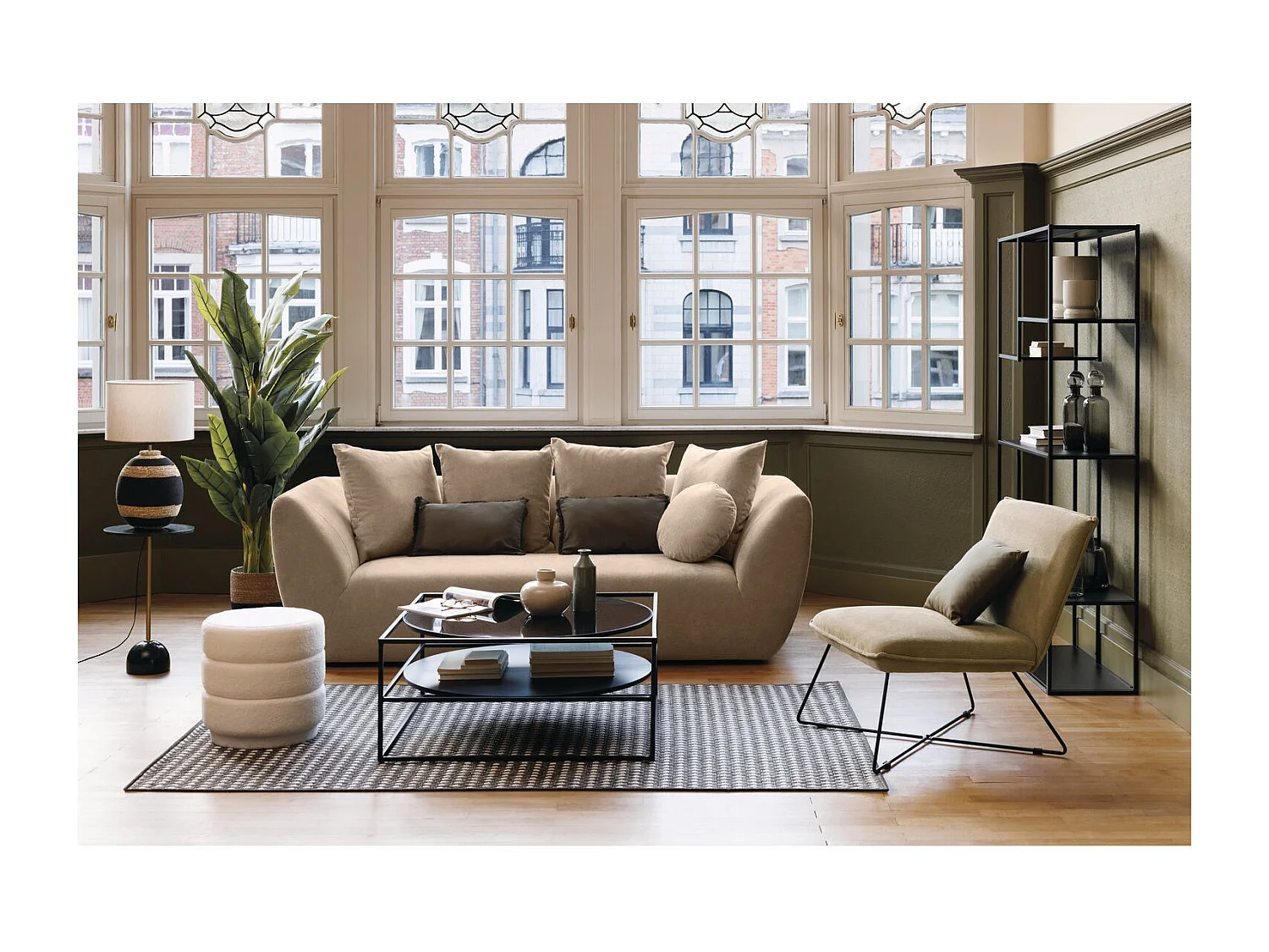 Etagère 6 niveaux Gota en métal - Noir