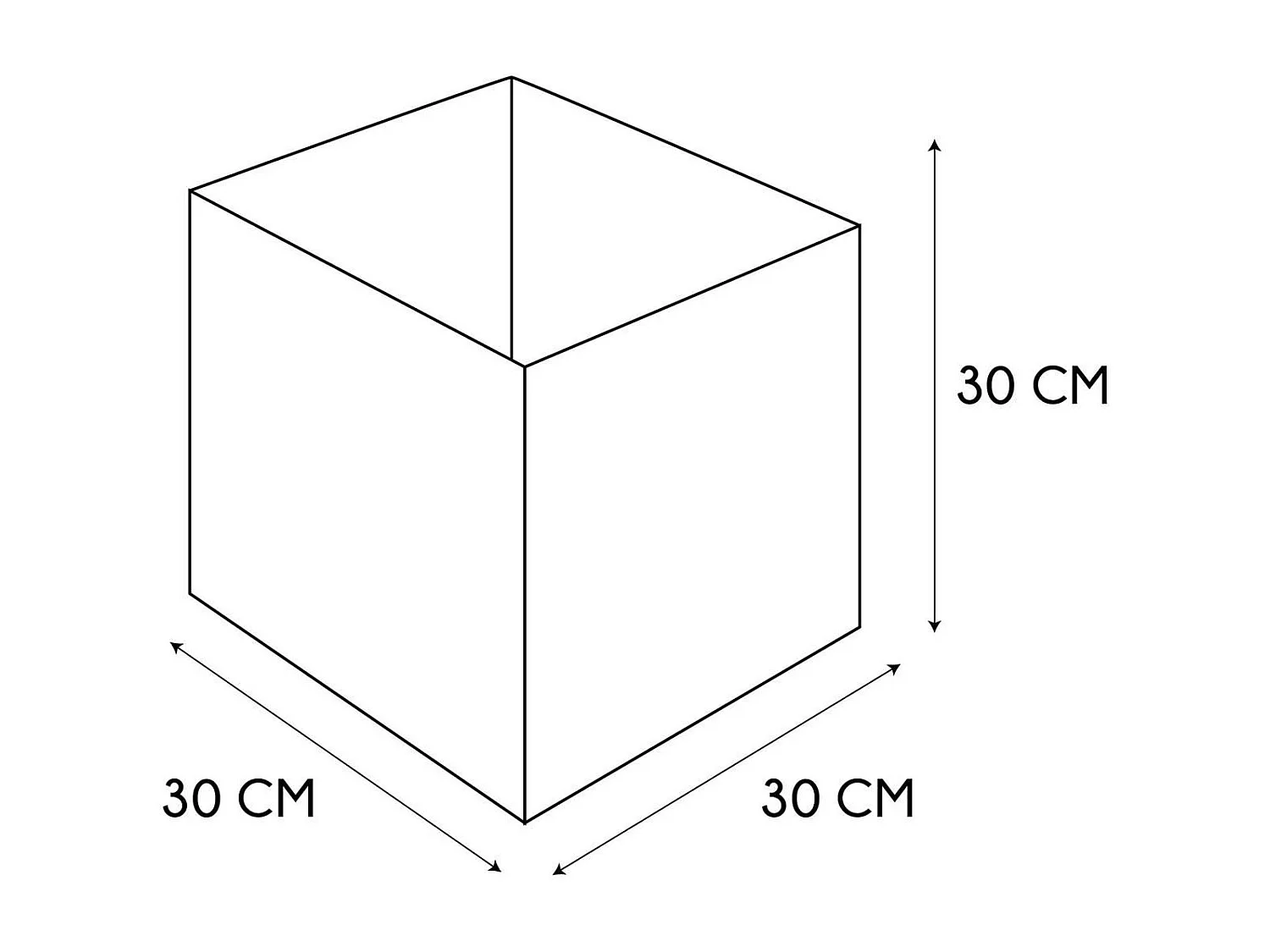 Lot de 2 cubes de rangement pliable losange - 30 x 30 cm - Beige