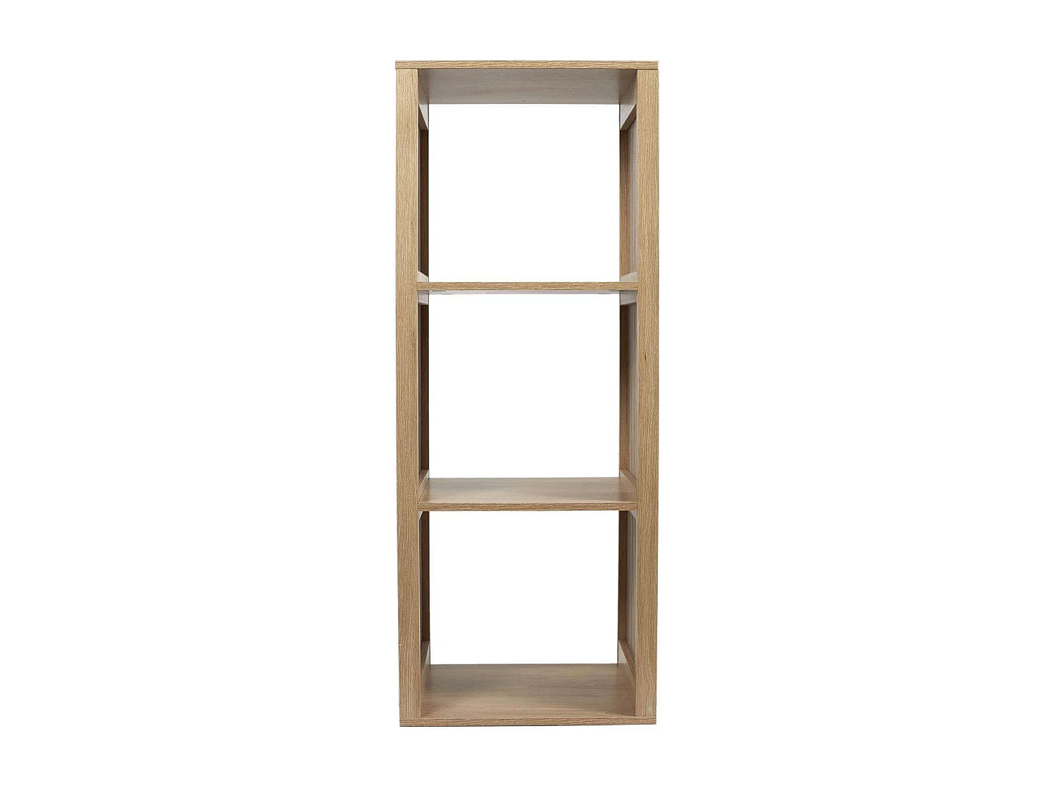 Etagère de rangement 3 cases Saulk en bois - Marron