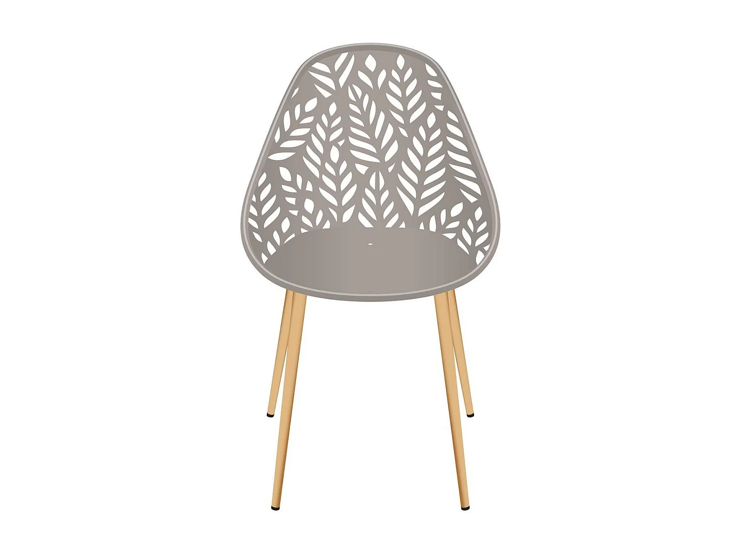 Lot de 4 chaises d'extérieur Calvi en polypropylène