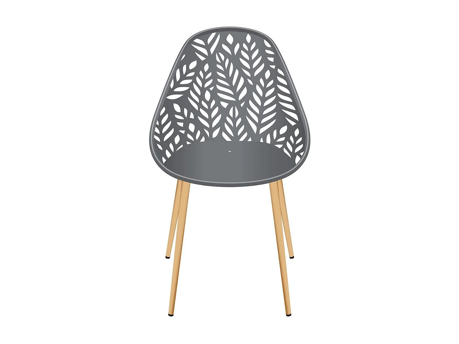 Lot de 4 chaises d'extérieur Calvi en polypropylène