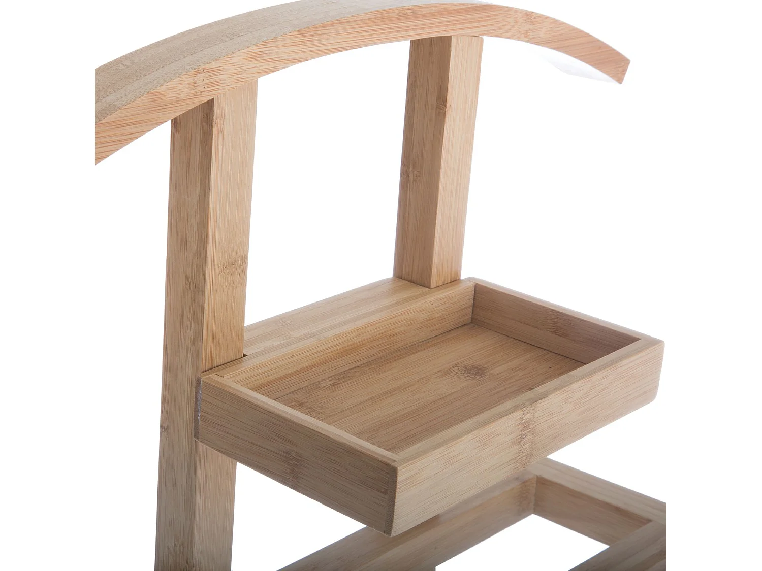 Valet en bambou Scandi - H. 113 cm - Marron