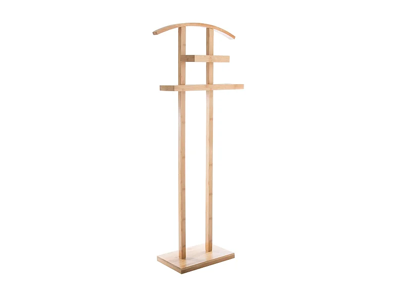 Valet en bambou Scandi - H. 113 cm - Marron