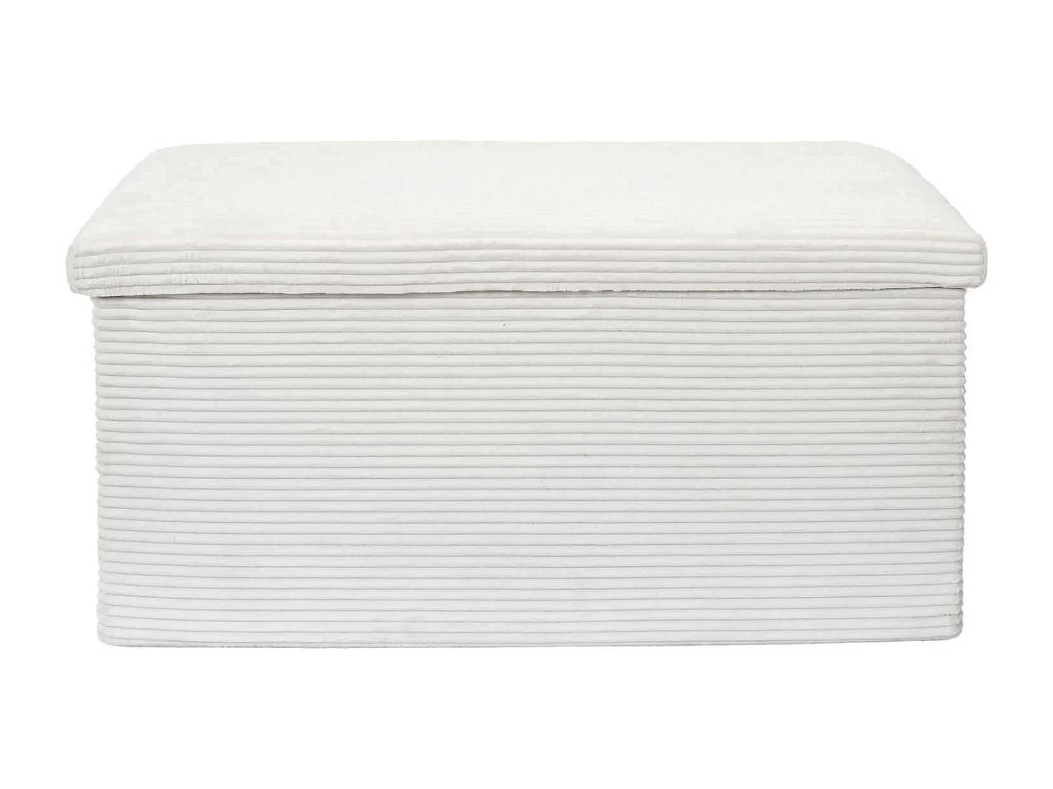 Banc de rangement pliable effet côtelé DRAMMEN