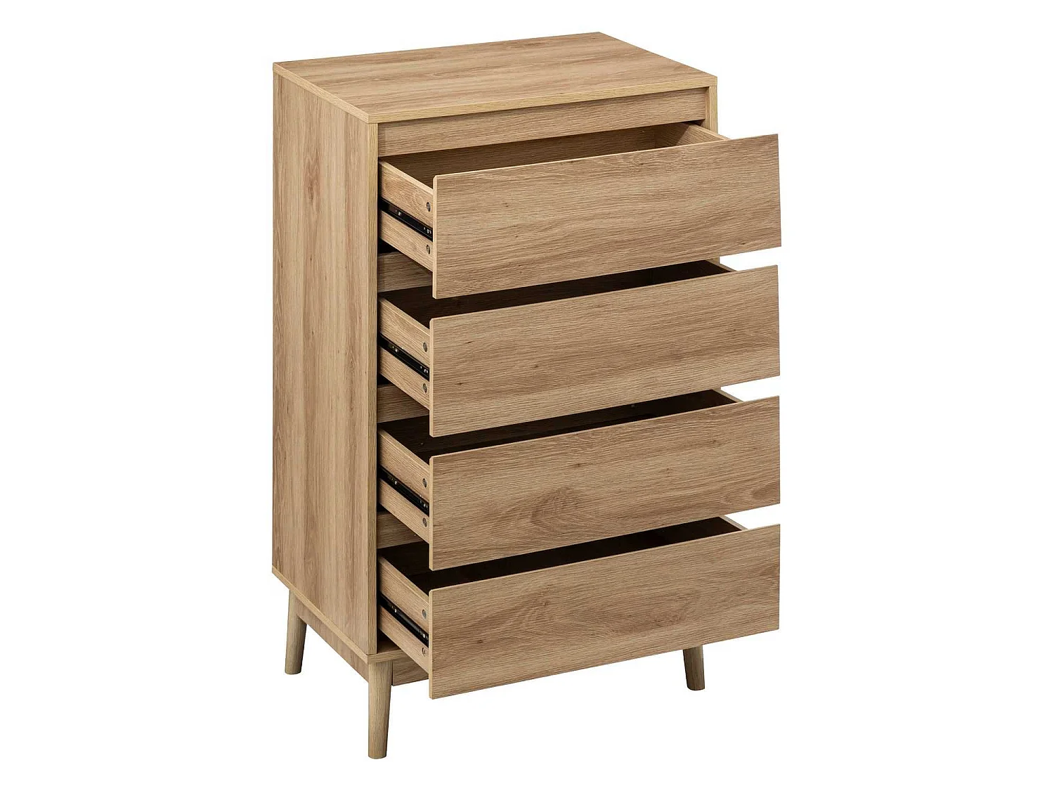 Commode 4 tiroirs Liam - Marron