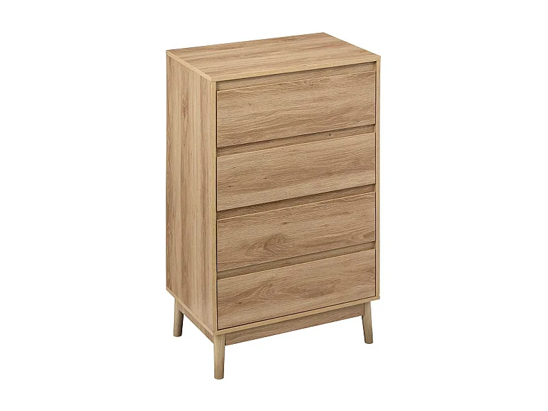 Commode 4 tiroirs Liam - Marron