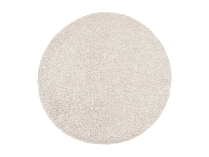 Tapis rond extra doux - Diam 80 cm - Ivoire