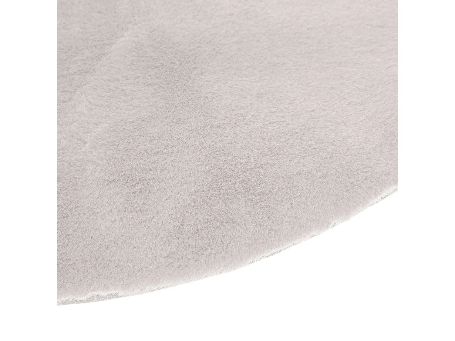 Tapis rond extra doux - Diam 80 cm - Ivoire