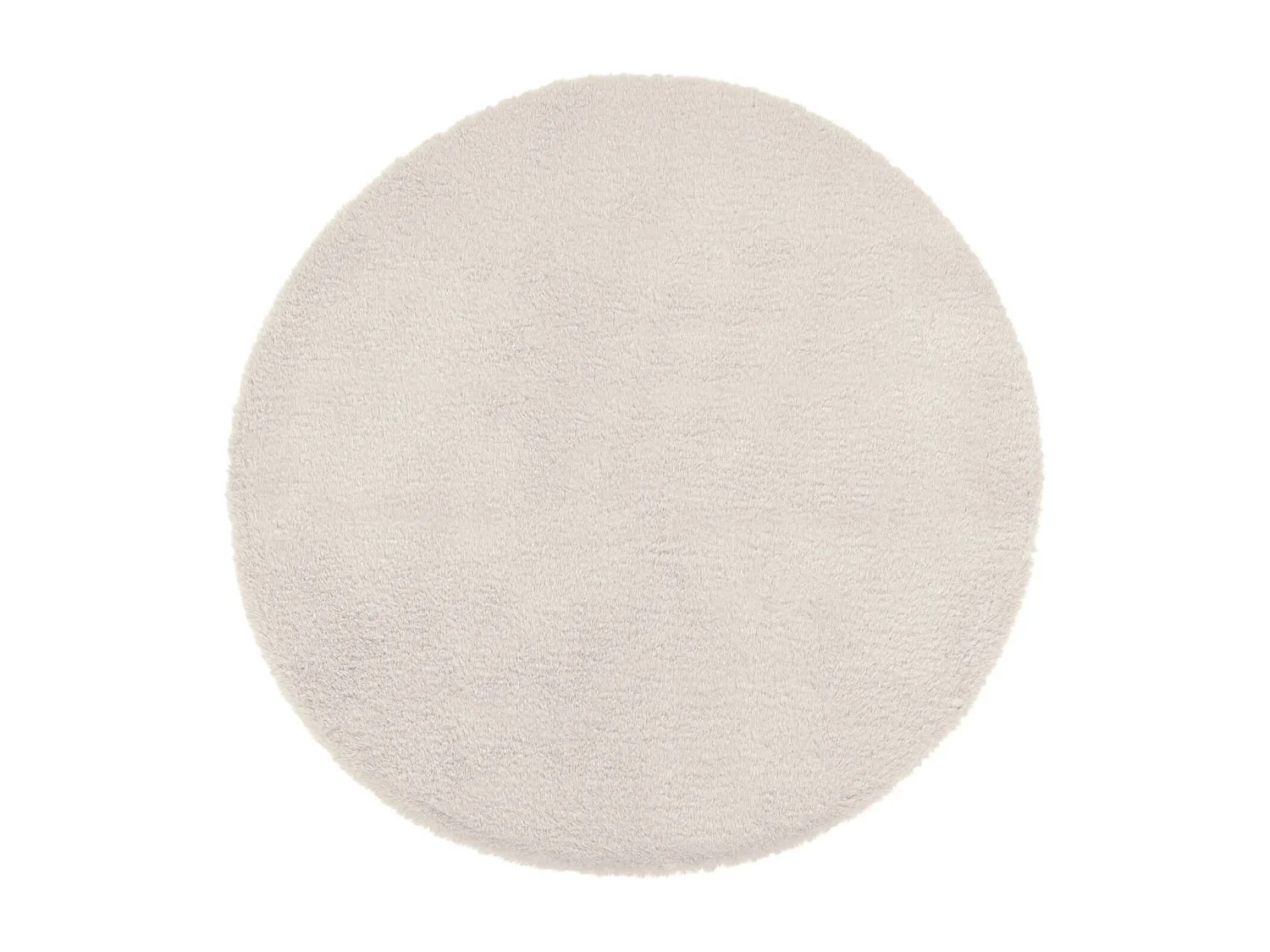 Tapis rond extra doux - Diam 80 cm - Ivoire