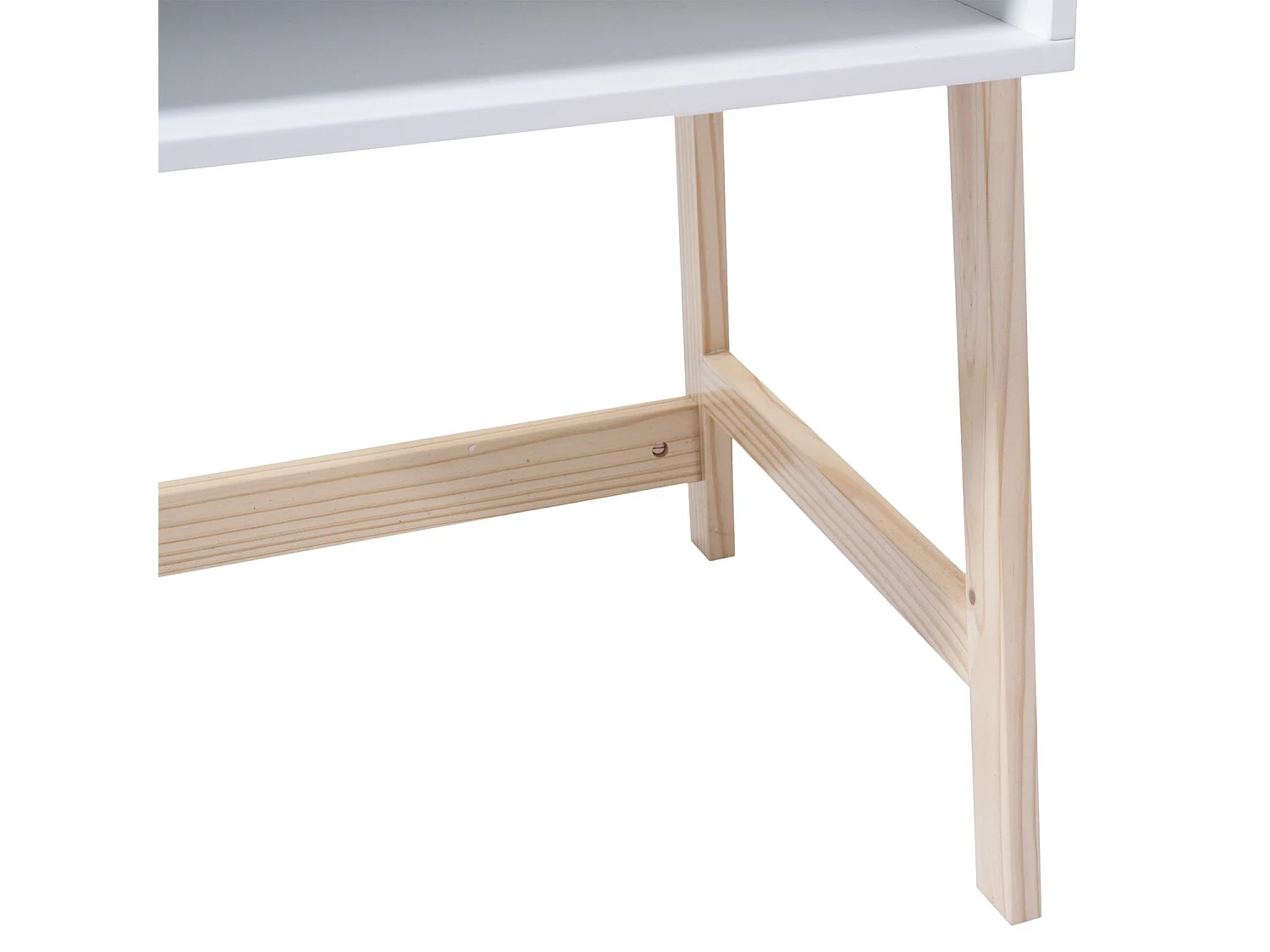 Bureau en bois enfant Douceur - L. 58 x H. 52 cm - Blanc