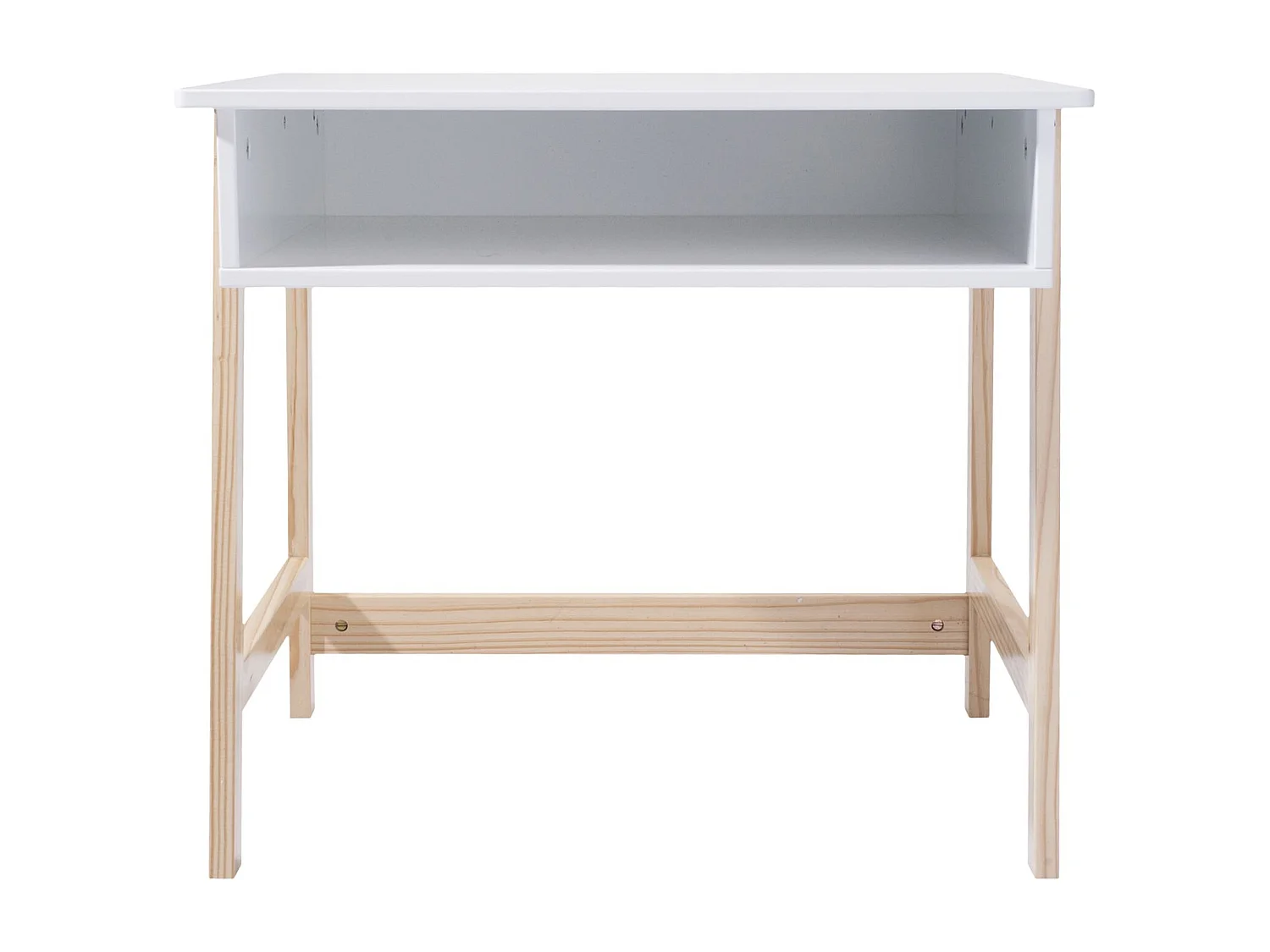 Bureau en bois enfant Douceur - L. 58 x H. 52 cm - Blanc