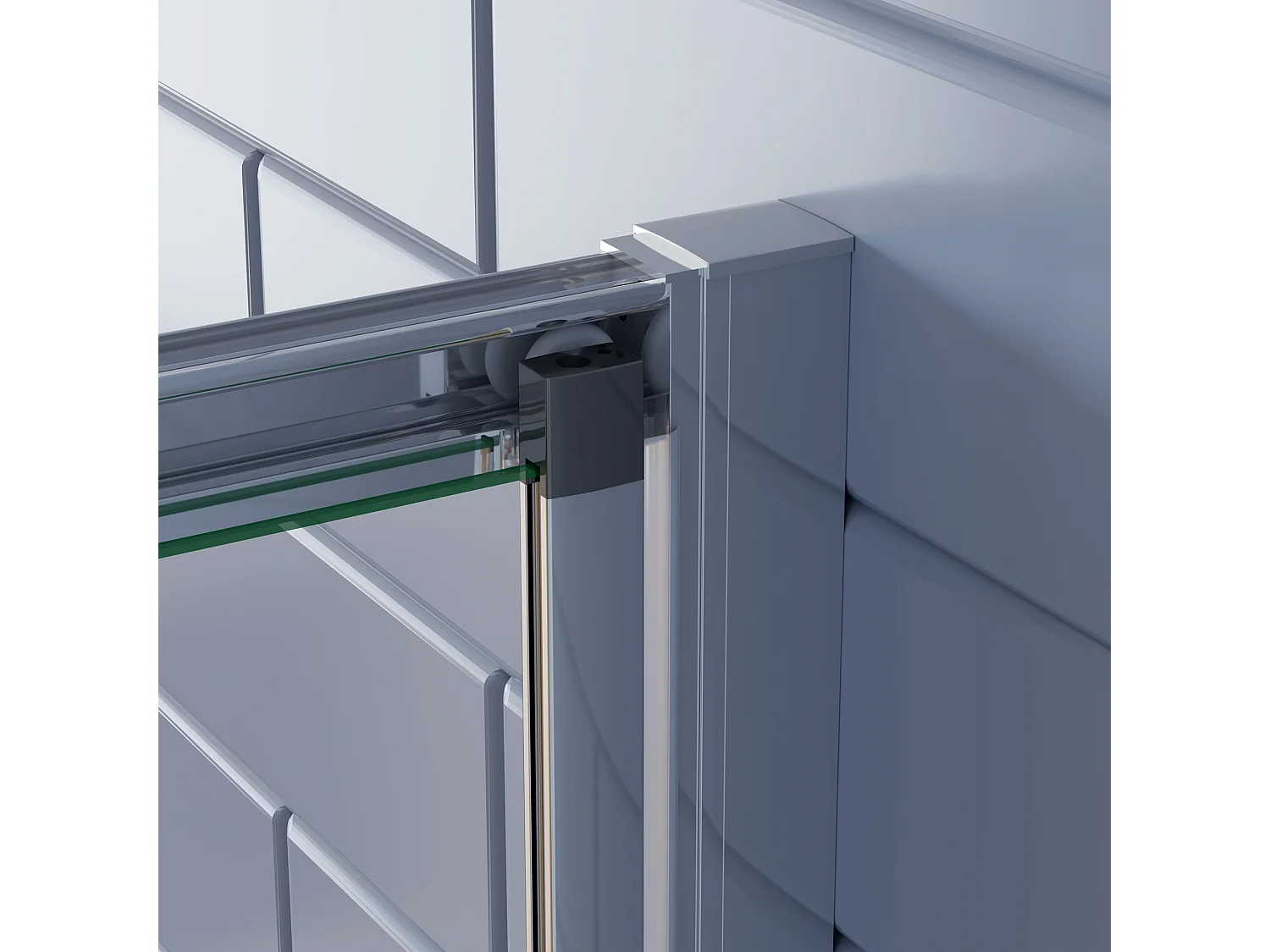 Douchecabine 76x90x185cm Vouw-/schuifdeur+één zijpaneel 5mm veiligheidsglas-gepolijst chroom frame
