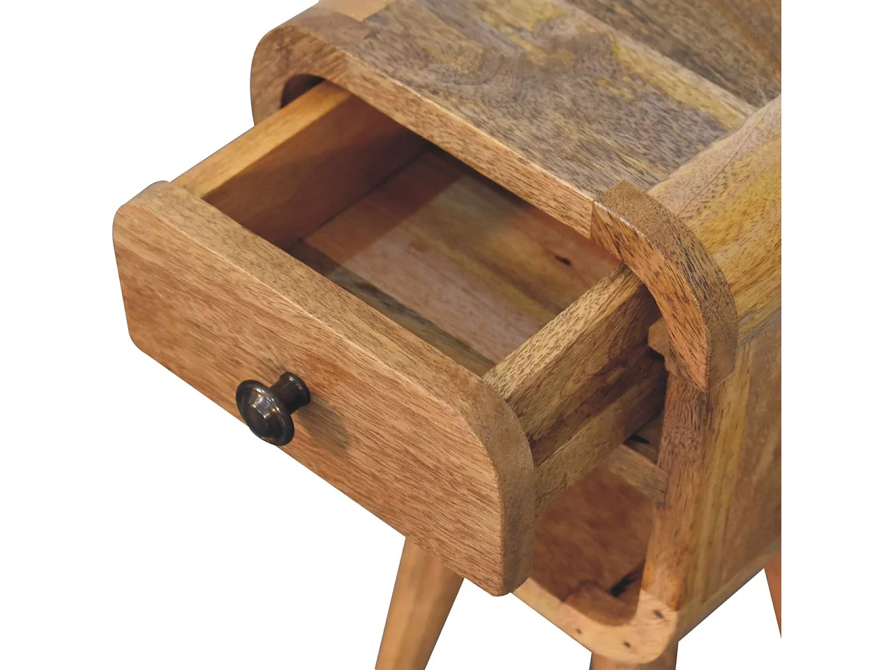 Artisan Furniture Massivholz Extra Mini Eiche-ähnliche geschwungene untere Bettkante