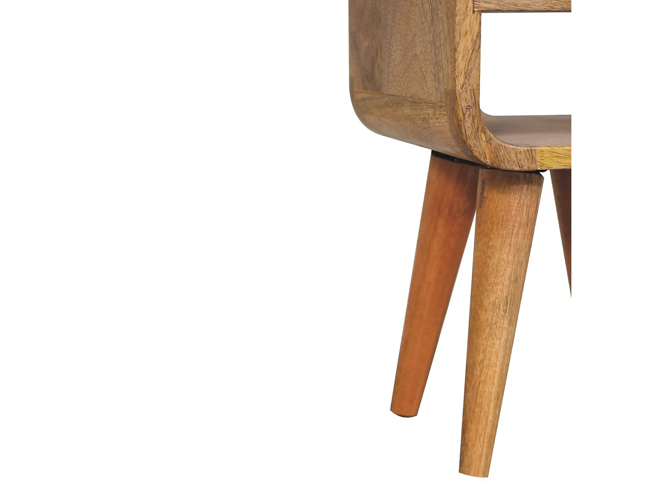 Artisan Furniture Massivholz Extra Mini Eiche-ähnliche geschwungene untere Bettkante