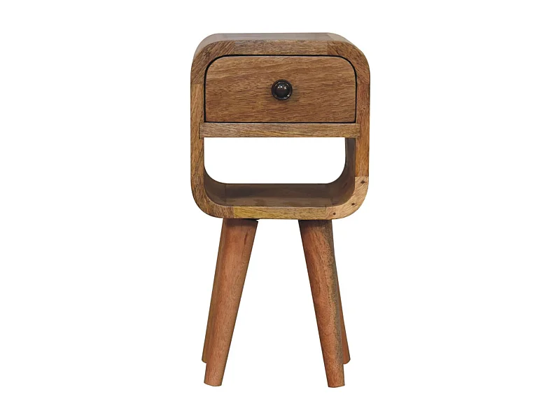 Artisan Furniture Massivholz Extra Mini Eiche-ähnliche geschwungene untere Bettkante