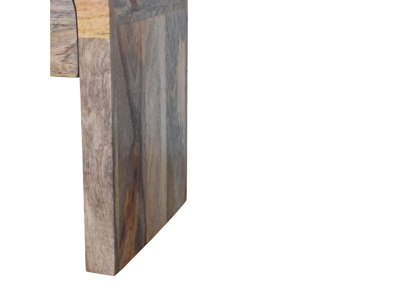 Artisan Furniture Massivholz Mini-Nachttisch „Darcy Oak-ish“ mit geschwungenen Kanten