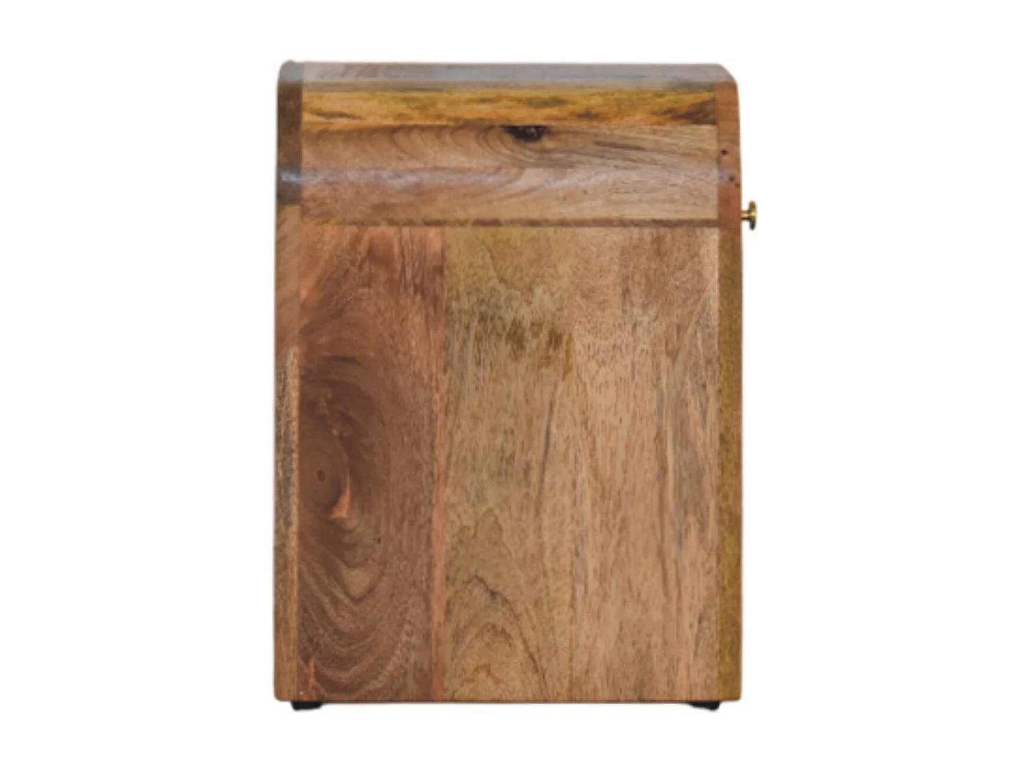 Artisan Furniture Massivholz Mini-Nachttisch „Darcy Oak-ish“ mit geschwungenen Kanten