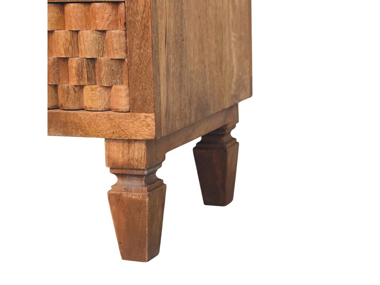 Artisan Furniture Lite drewno Szafka Nocna Arno w Odcieniu Złotego Tiku