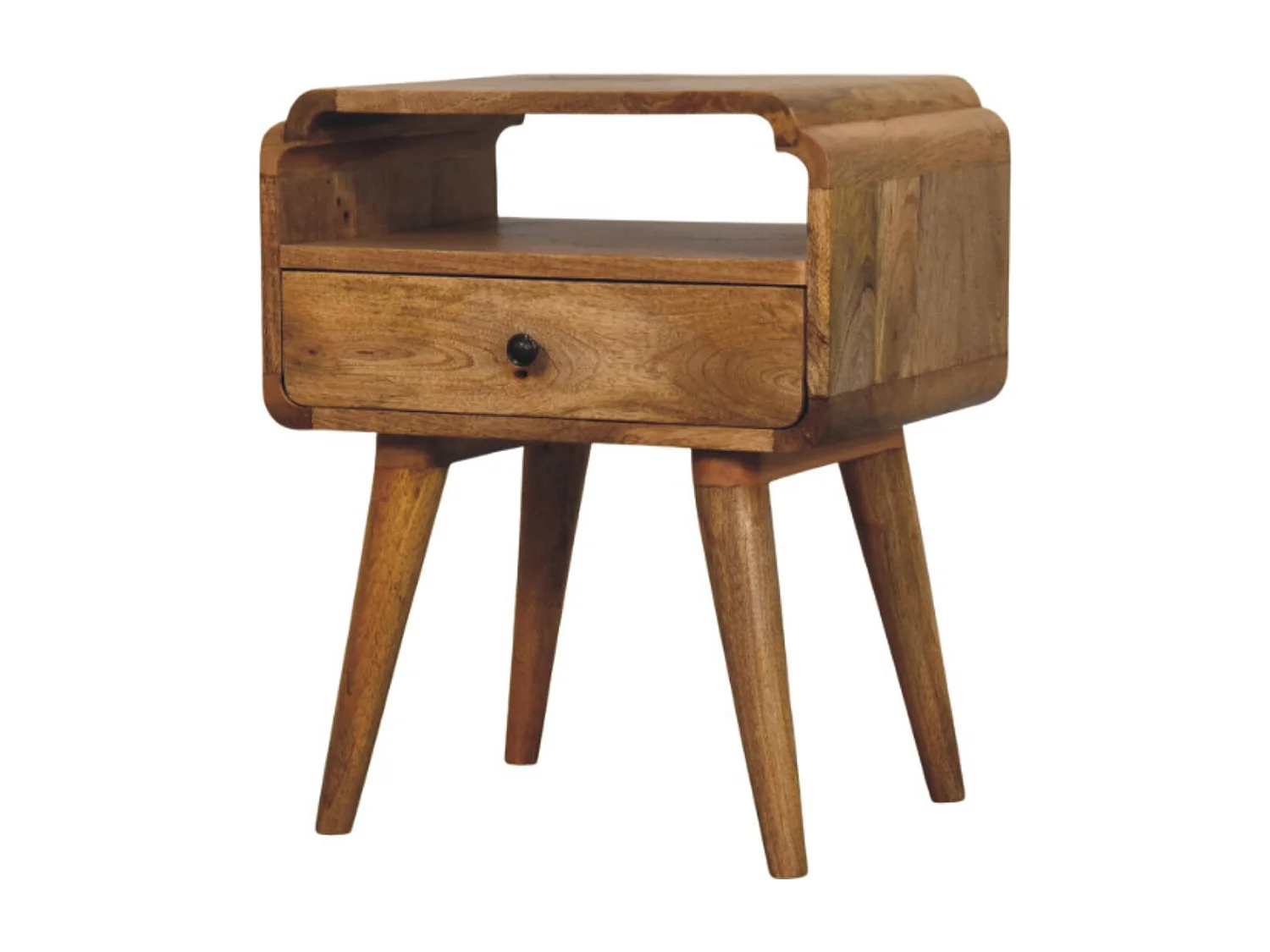 Artisan Furniture Bois massif Table de Nuit Newton Finition Chêne Clair