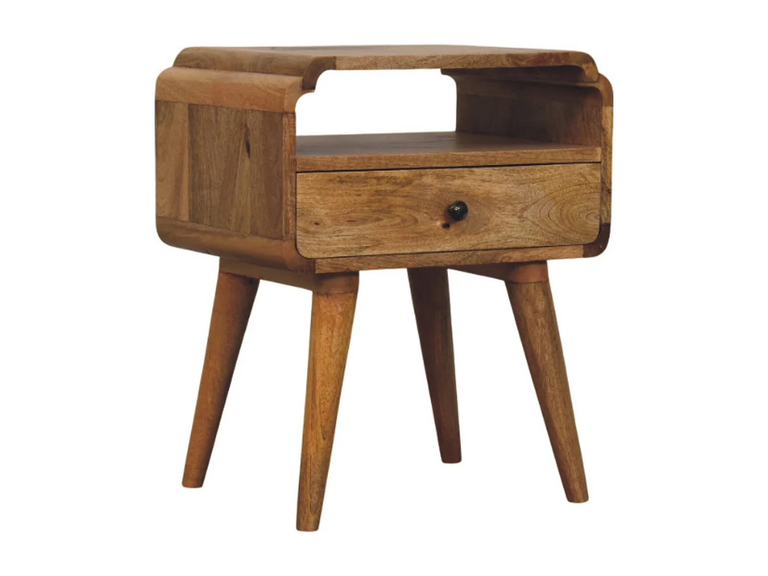 Artisan Furniture Bois massif Table de Nuit Newton Finition Chêne Clair