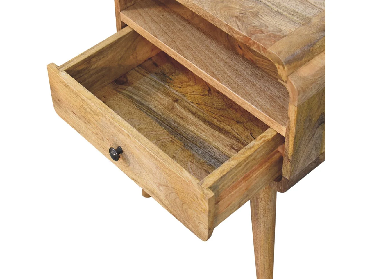 Artisan Furniture Bois massif Table de Nuit Newton Finition Chêne Clair