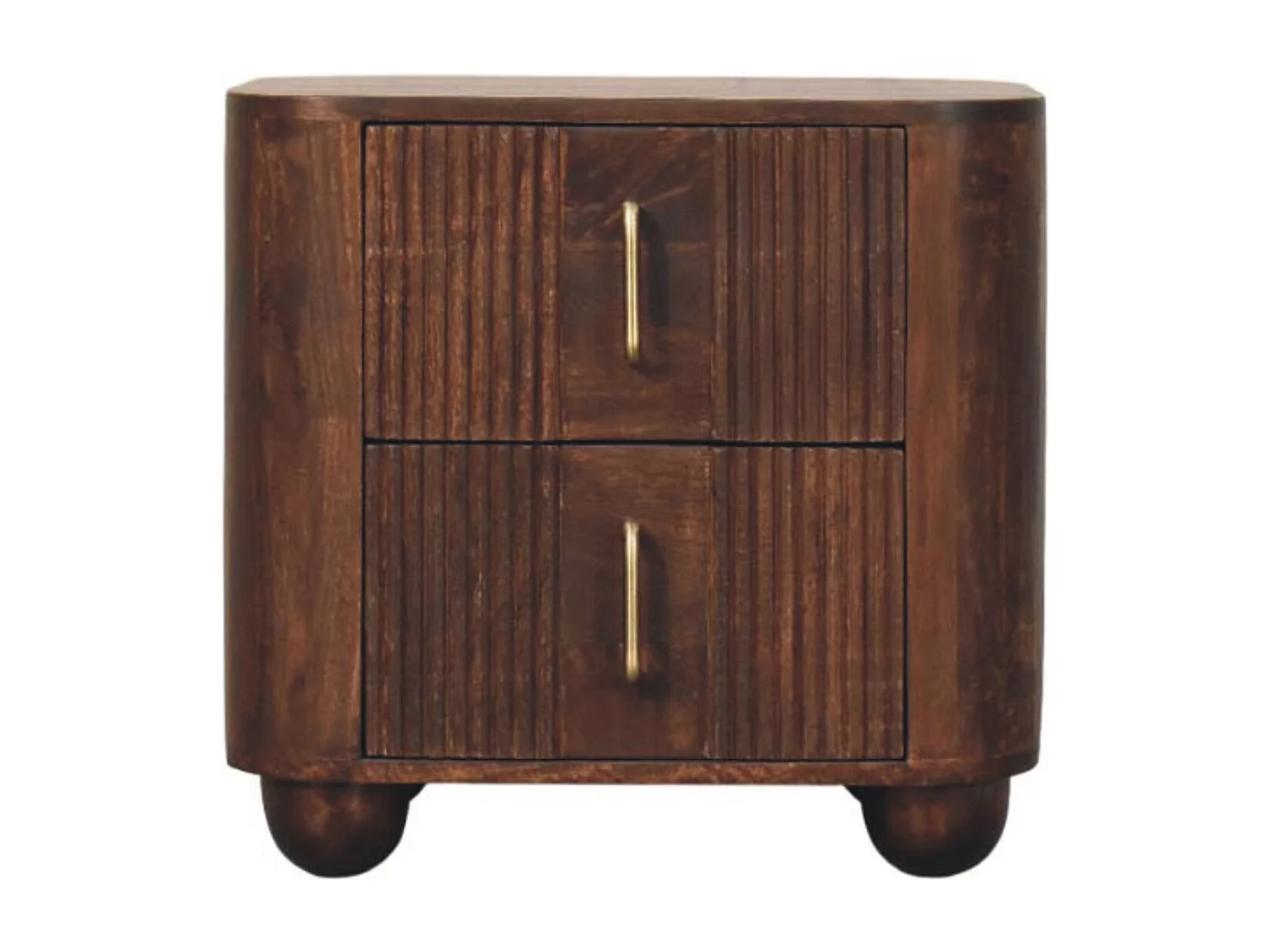 Artisan Furniture Massivholz Marlowe Nachttisch mit Riffelung