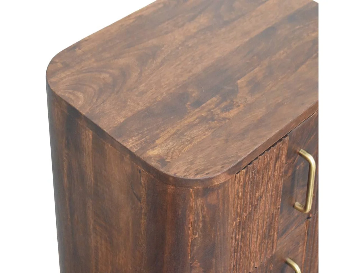 Artisan Furniture Massivholz Marlowe Nachttisch mit Riffelung