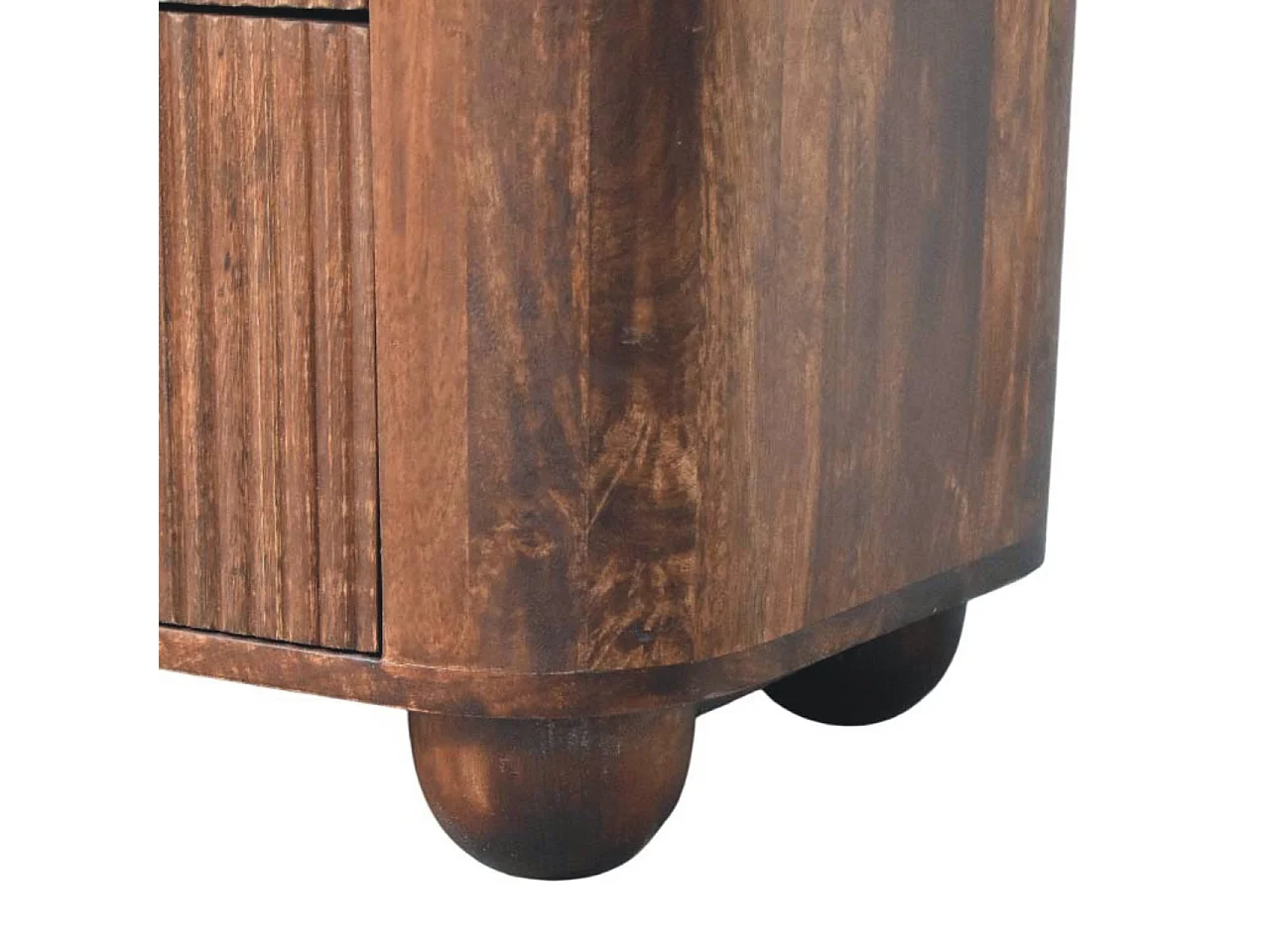 Artisan Furniture Massivholz Marlowe Nachttisch mit Riffelung