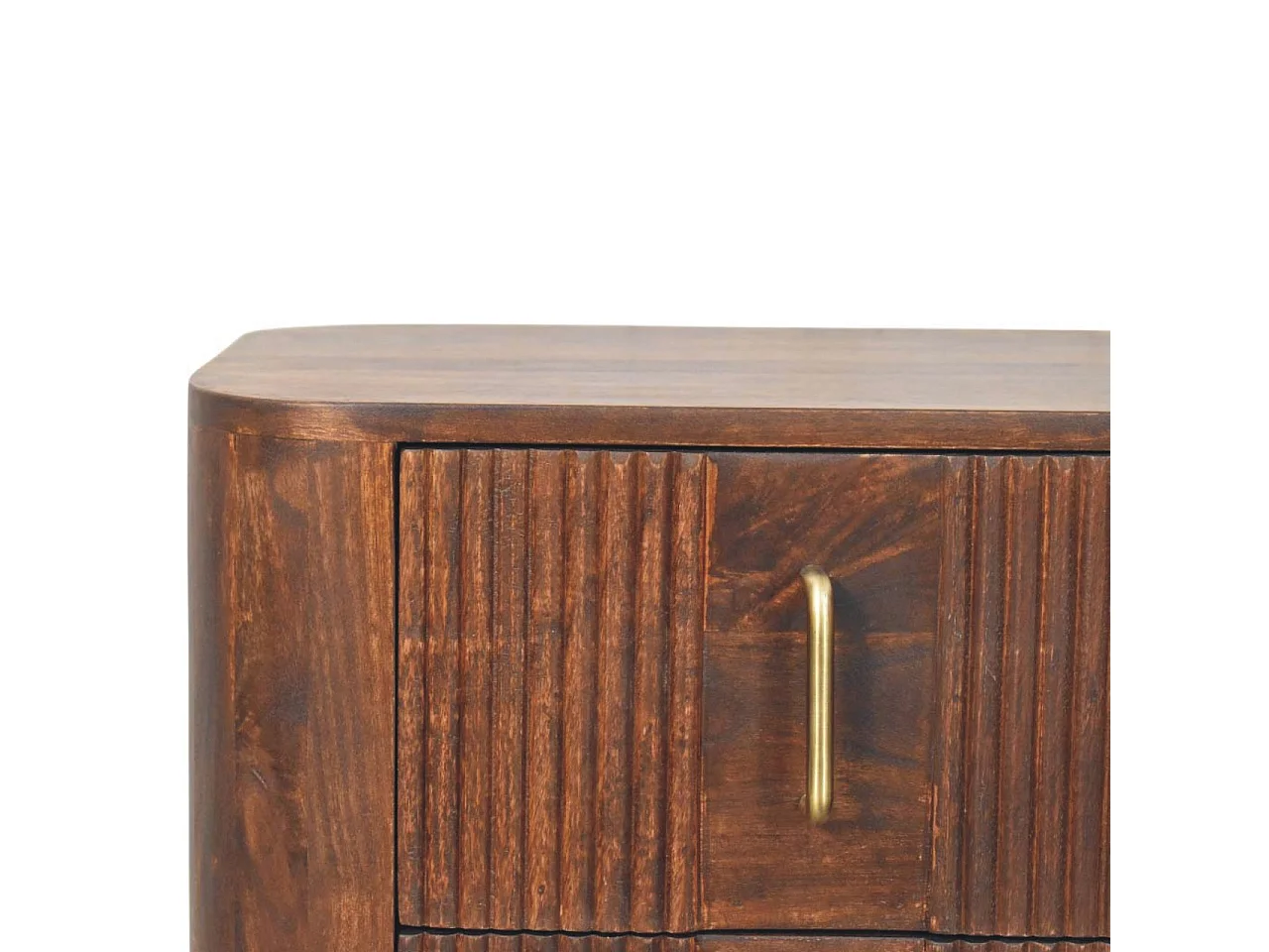 Artisan Furniture Bois massif Table de Nuit Striée Marlowe