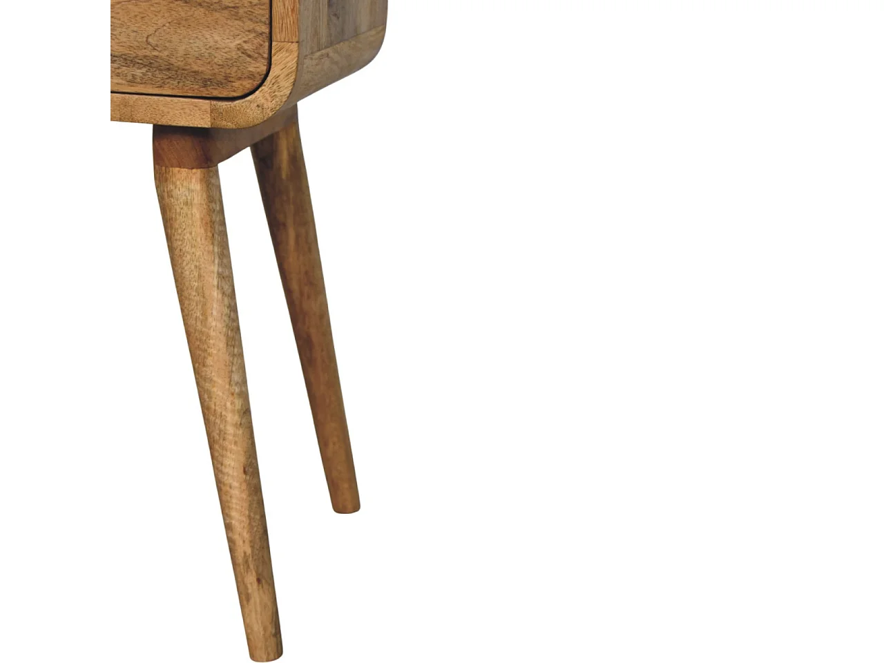 Artisan Furniture Bois massif Table de Nuit Mini Avora Finition Chêne Clair avec 1 Tiroir