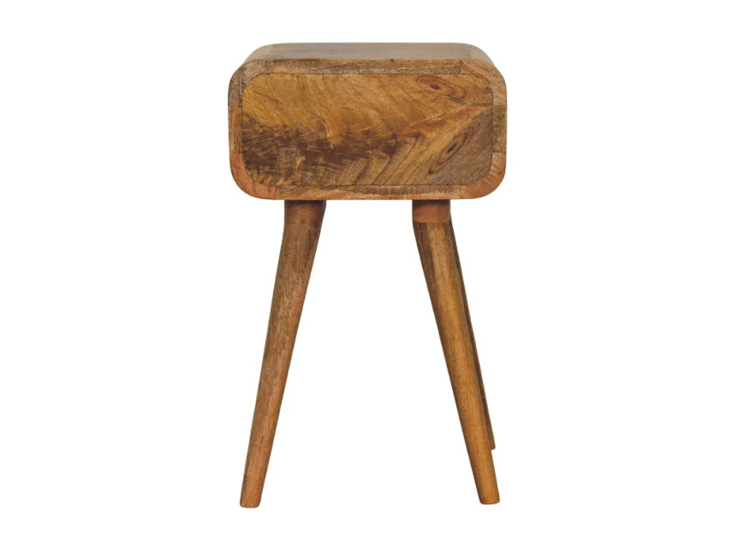 Artisan Furniture Bois massif Table de Nuit Mini Avora Finition Chêne Clair avec 1 Tiroir