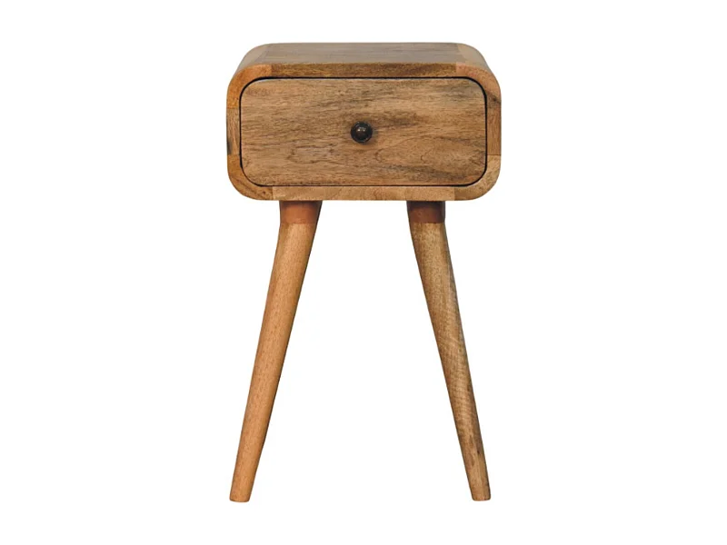 Artisan Furniture Lite drewno Mini Szafka Nocna Avora z 1 Szufladą w Odcieniu Dębowym