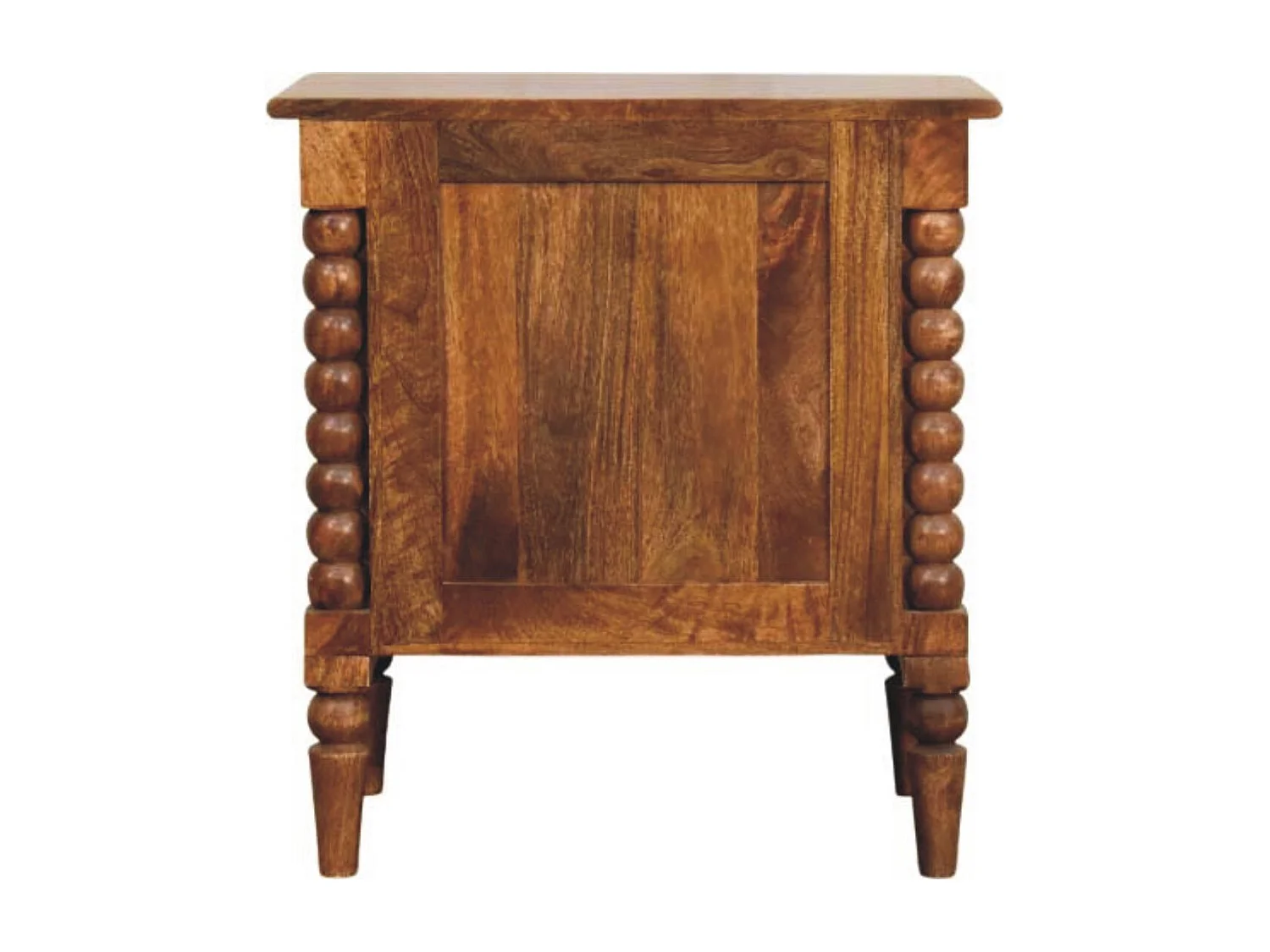 Artisan Furniture Massivholz Spindelfuß-Nachttisch aus bernsteinfarbener Eiche