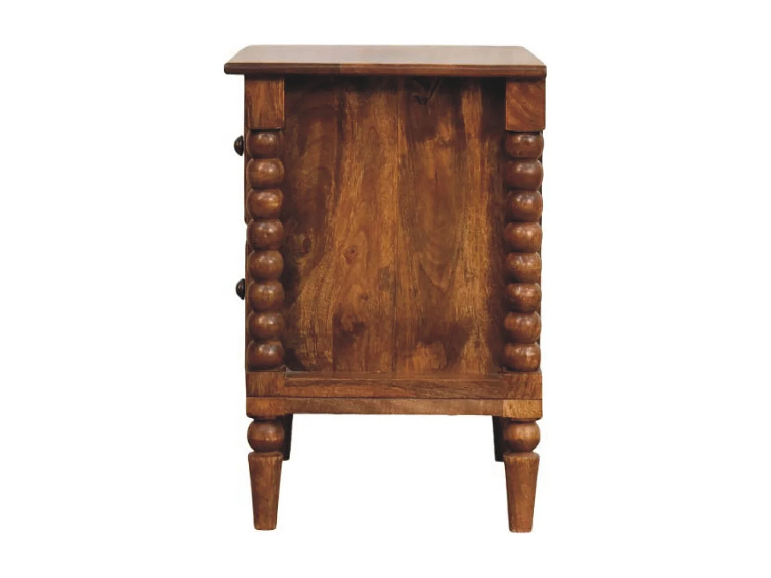 Artisan Furniture Lite drewno Szafka Nocna z Tocznymi Nóżkami w Odcieniu Bursztynowego Dębu