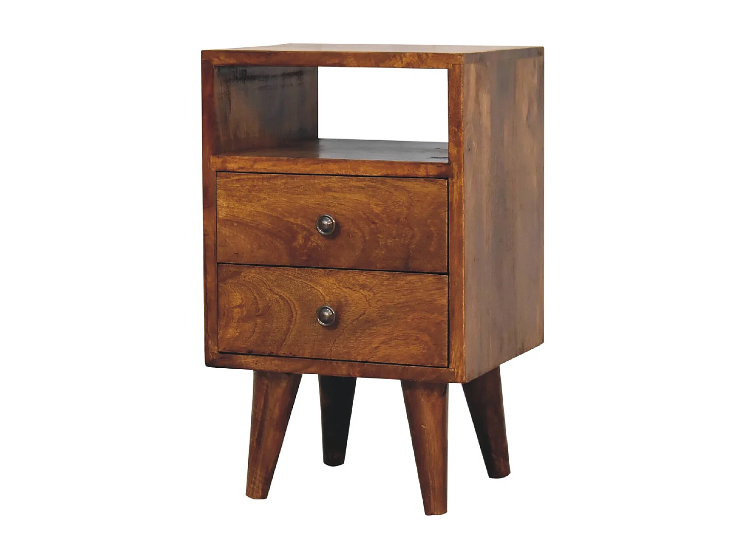 Artisan Furniture Massivholz Mini Classic Kastanienholz-Nachttisch