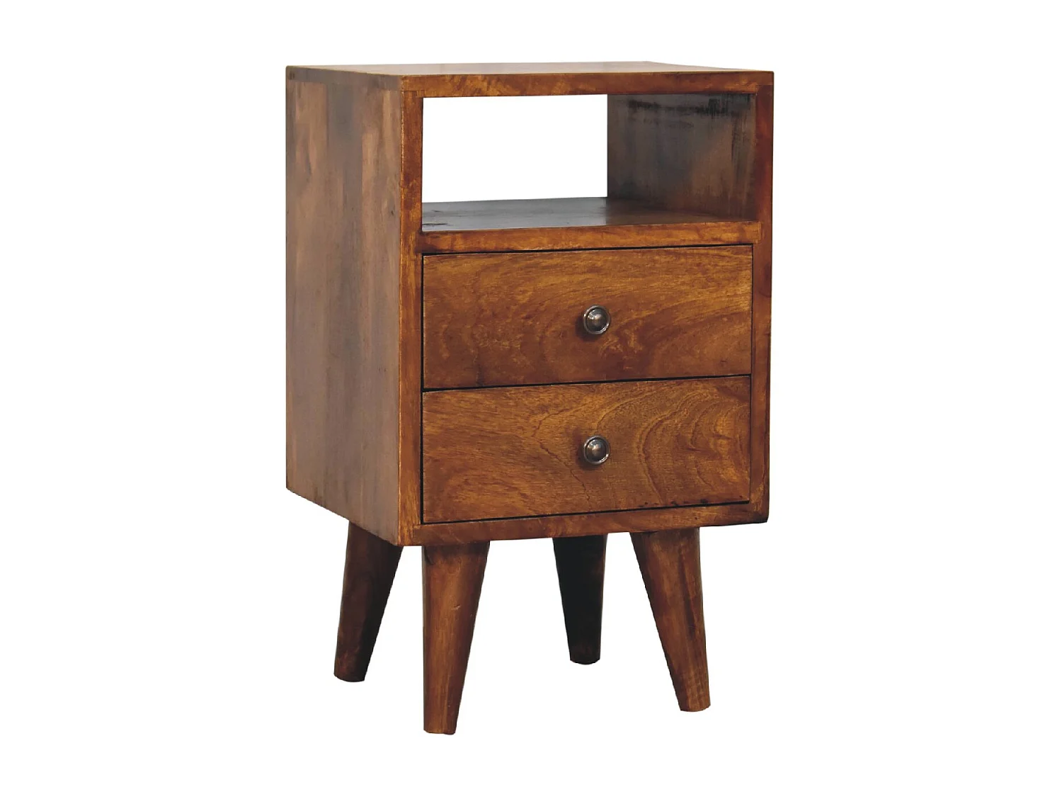 Artisan Furniture Massivholz Mini Classic Kastanienholz-Nachttisch