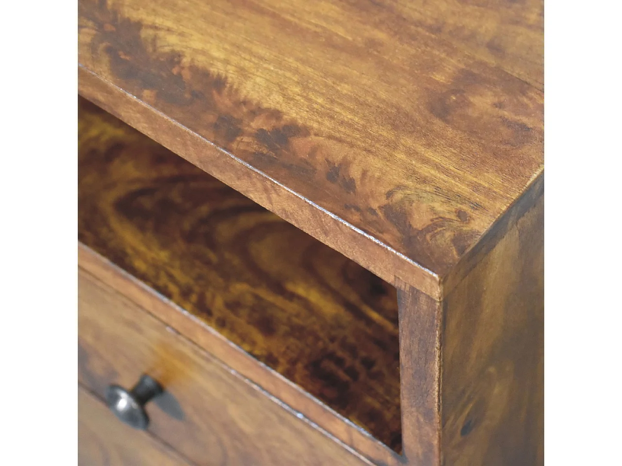 Artisan Furniture Massivholz Mini Classic Kastanienholz-Nachttisch