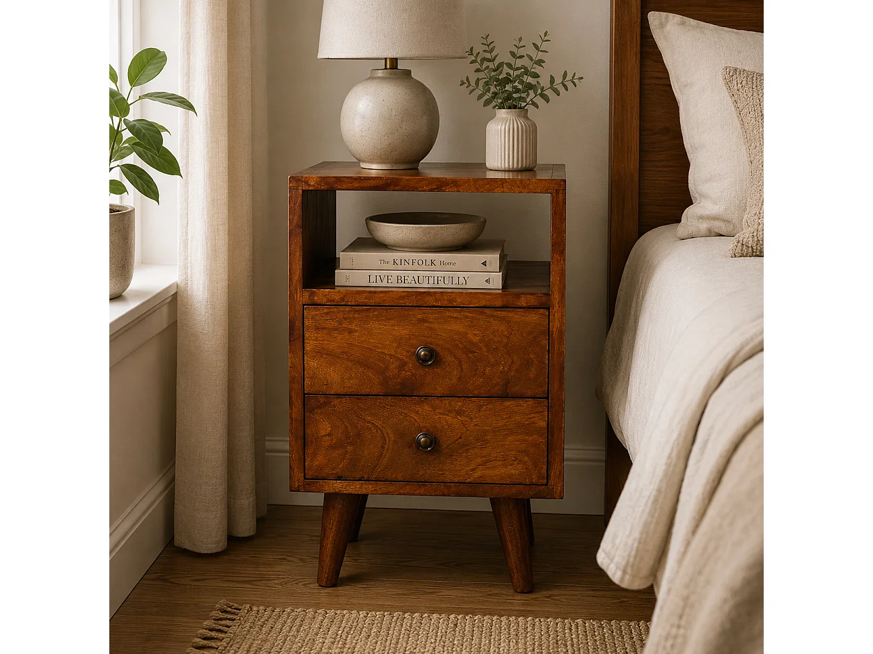 Artisan Furniture Legno massello Mini Classic Comò Castagna