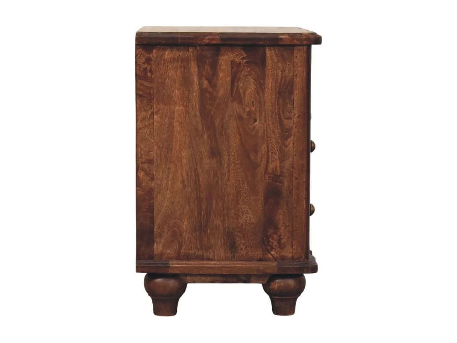 Artisan Furniture Lite drewno Szafka Nocna z 2 Szufladami i Otwartą Półką