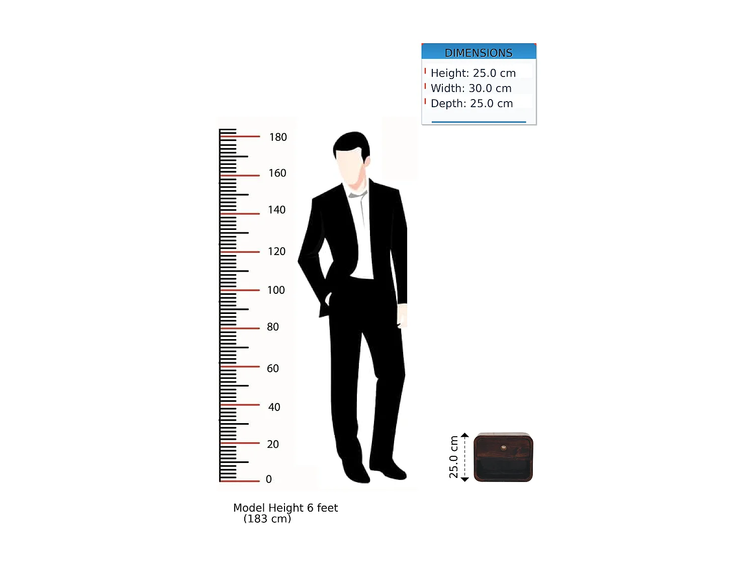 Table de chevet murale Mini courbée Artisan Furniture en noyer California, avec compartiment ouvert, 1 tiroir, brun foncé