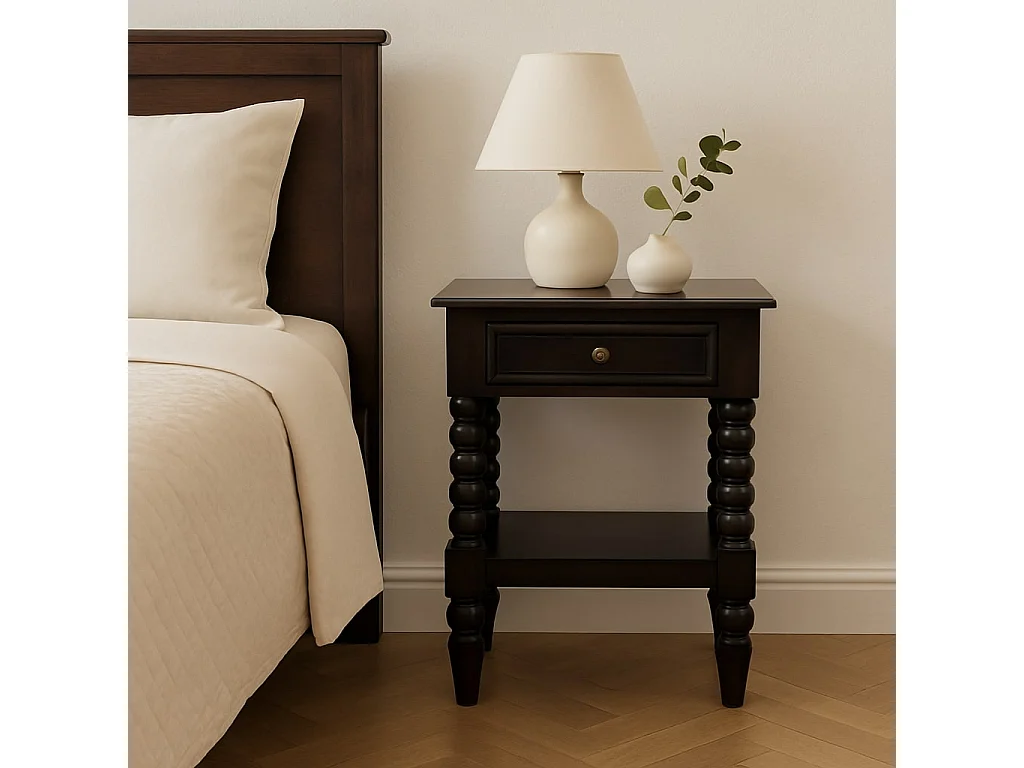 Artisan Furniture Lite drewno Szafka Nocna Vienna z 1 Szufladą