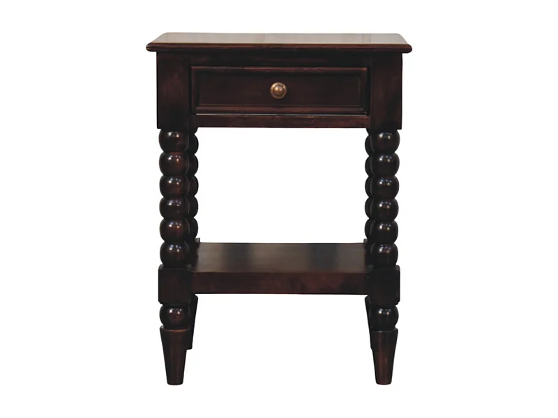 Artisan Furniture Madeira maciça Mesa de Cabeceira Vienna com 1 Gaveta