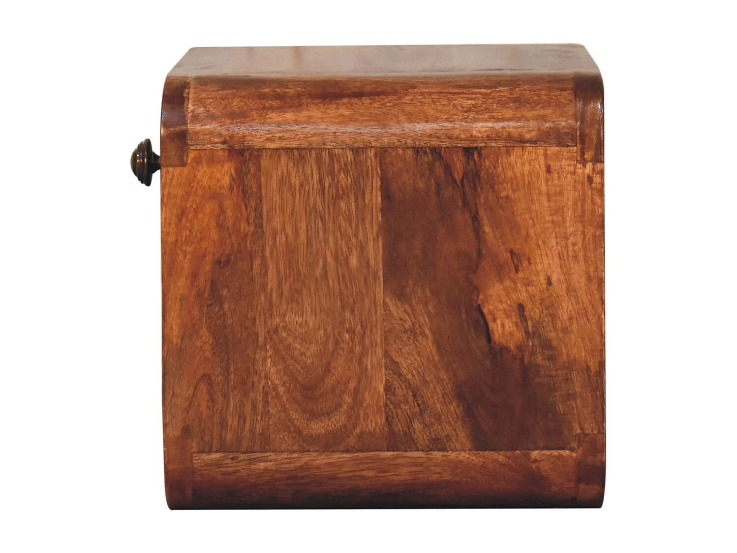 Artisan Furniture Bois massif Mini Table de Chevet Murale Caramel Miel avec Niche Ouverte