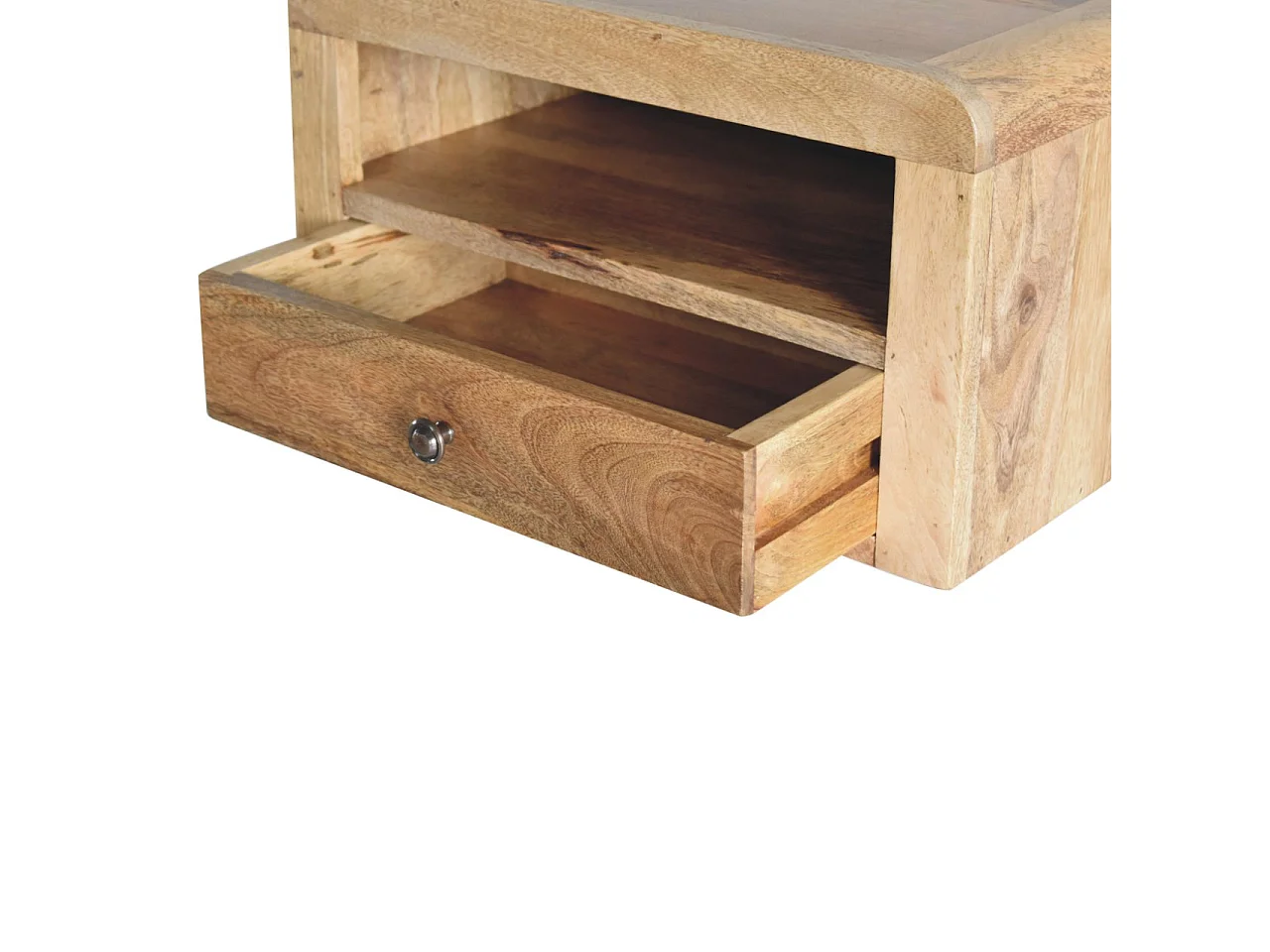 Artisan Furniture Bois massif Table de Chevet Suspendue Massif Finition Chêne Clair