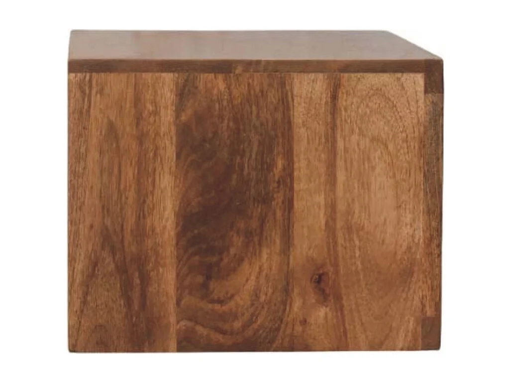 Artisan Furniture Massivholz Arno Wand-Nachttisch in Golden Teak