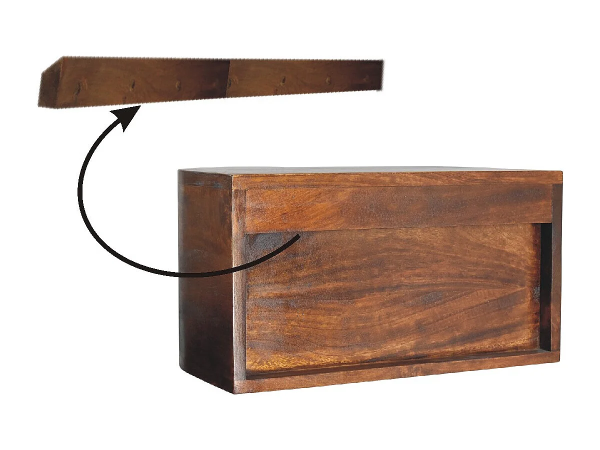 Artisan Furniture Massivholz Lunar 2 Schubladen-Hängeschrank