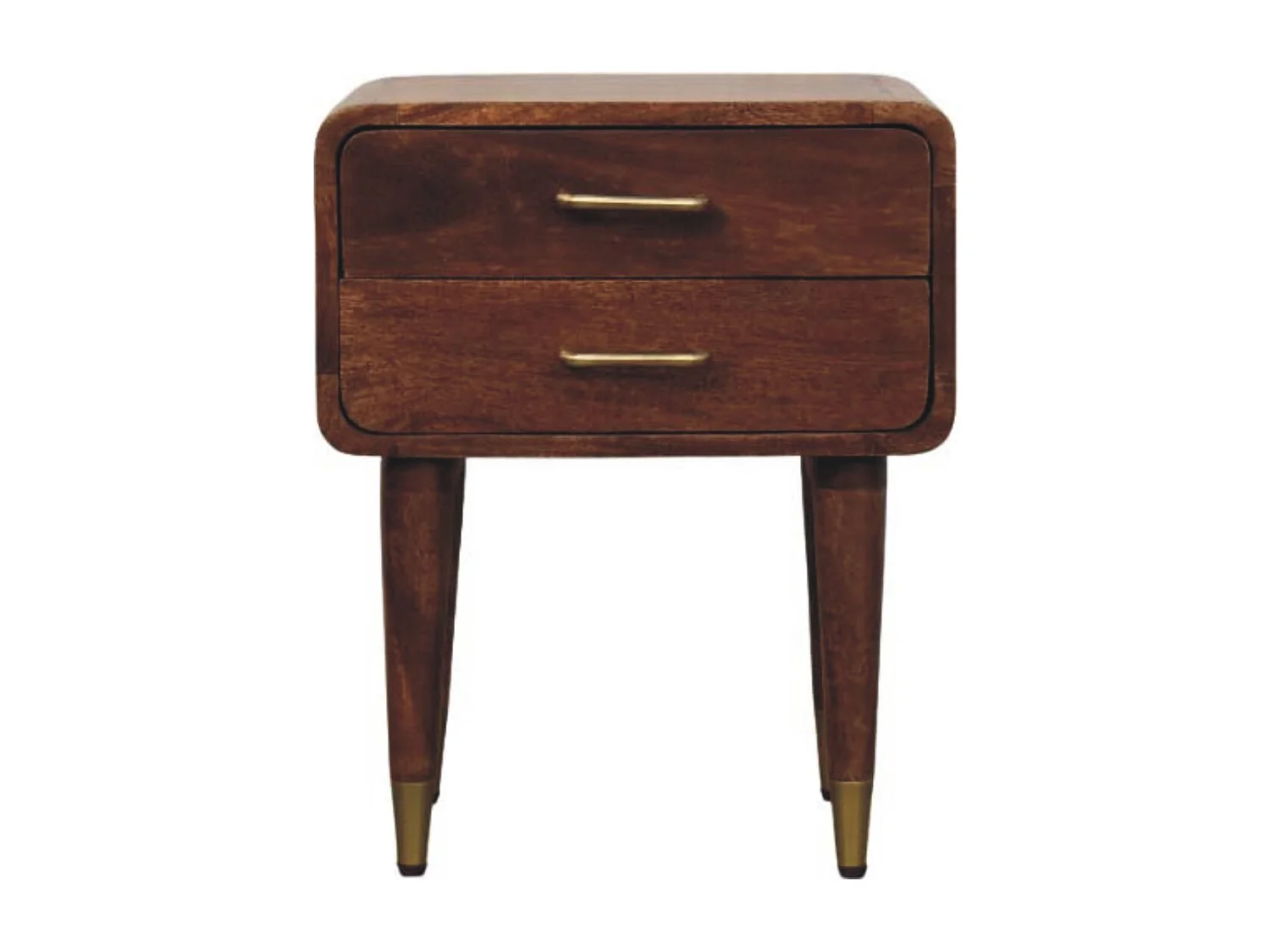 Artisan Furniture Massivholz Astor Nachttisch mit zwei Schubladen